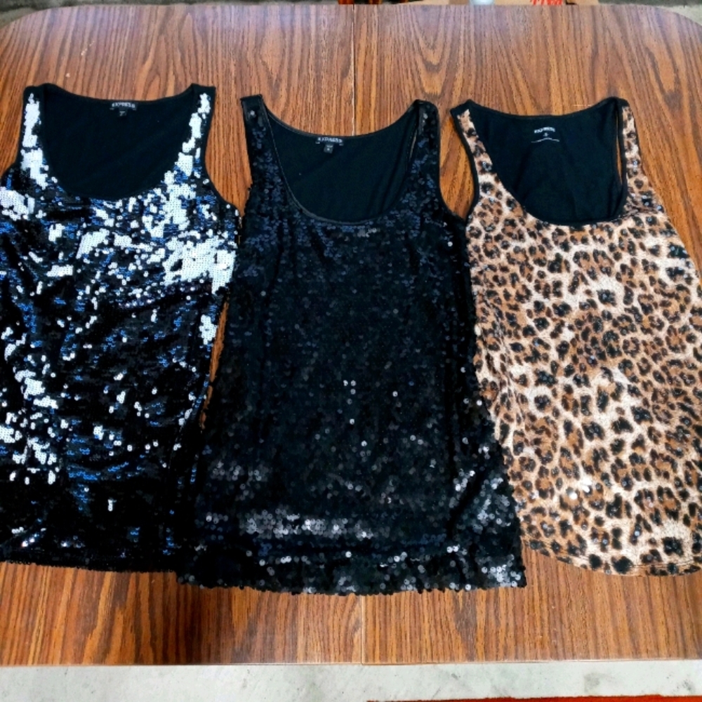 Express bling tank-tops